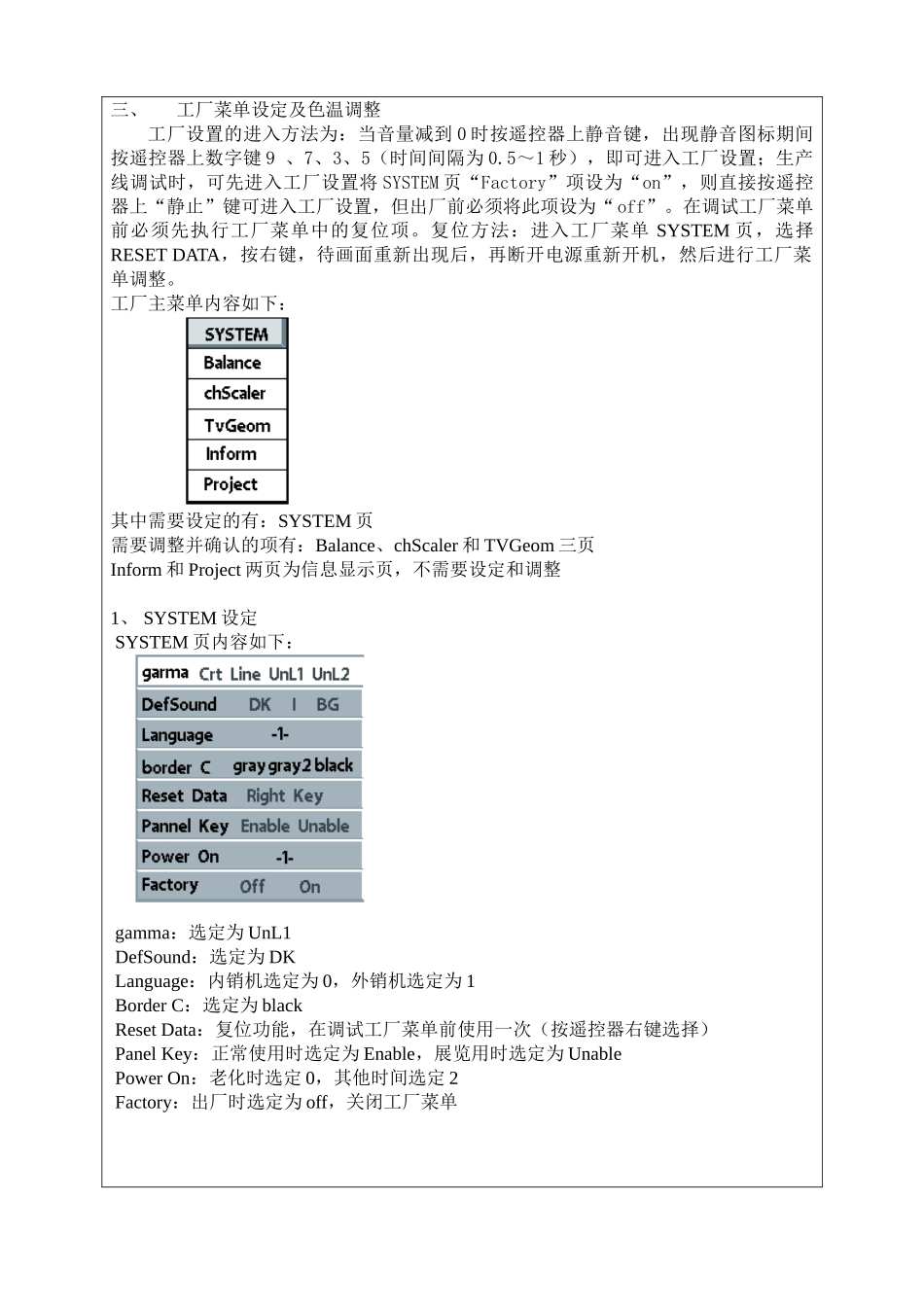 PDP4221 维修手册_第七章 PDP4221调试说明.doc_第3页