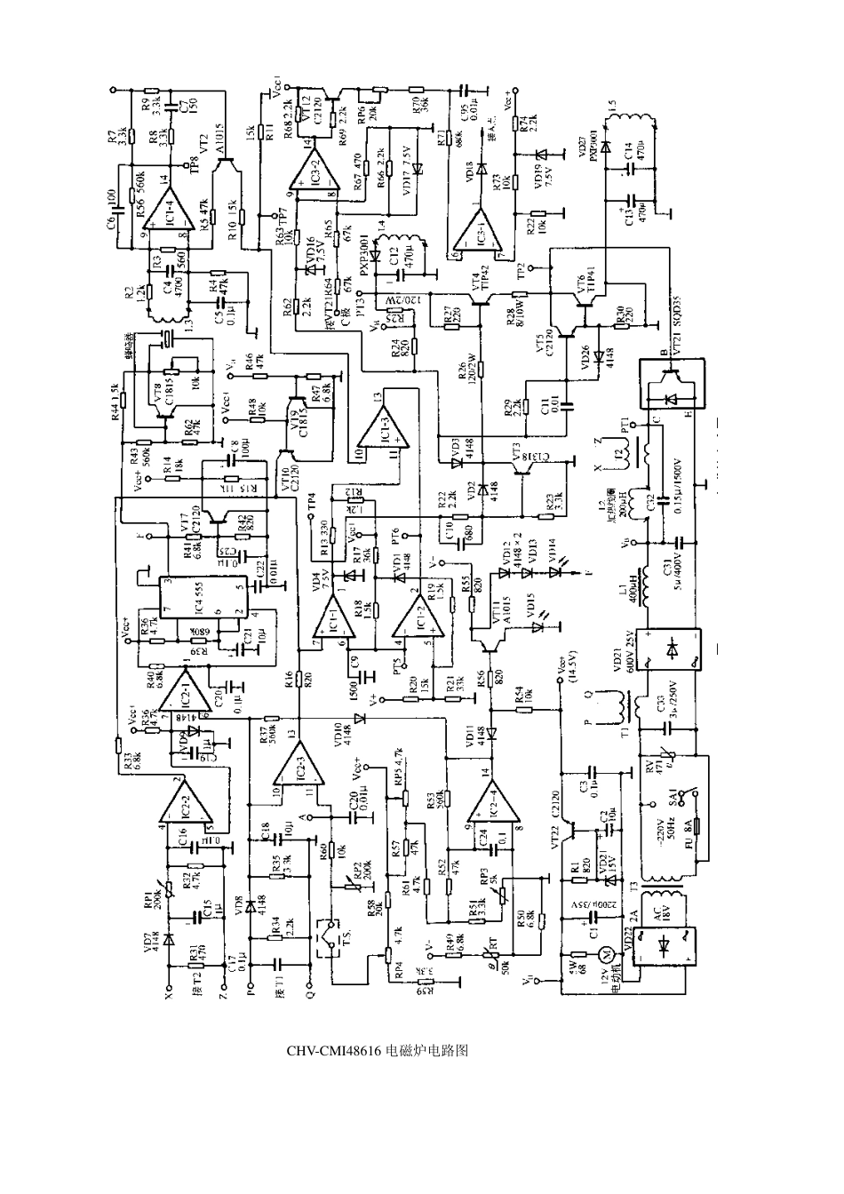 美的CHV-CMI48616电磁炉电路原理图.pdf_第1页