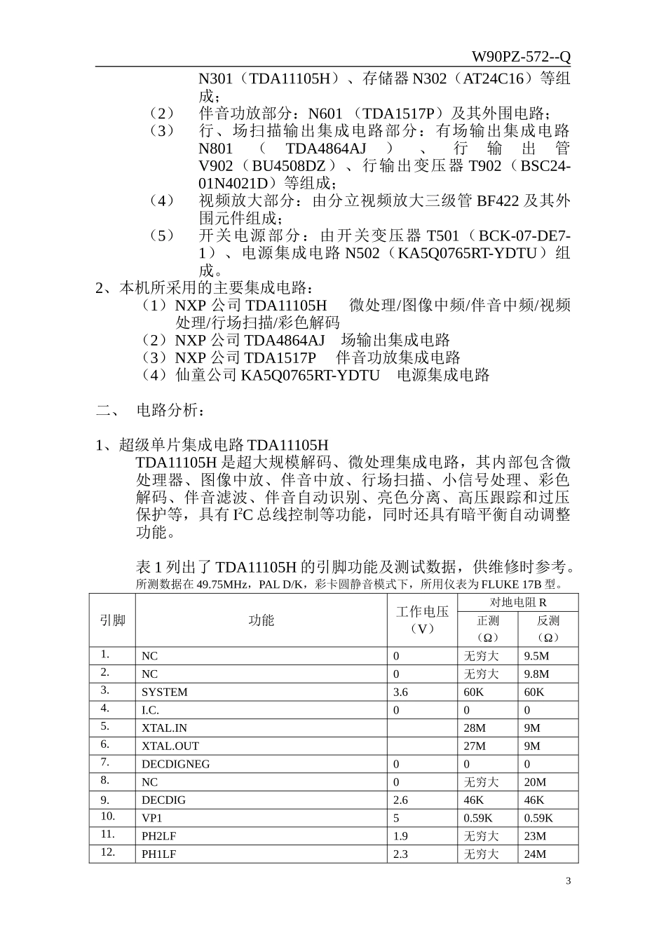 海尔21TR1彩电维修手册和原理图_21TR1售后培训资料.doc_第3页