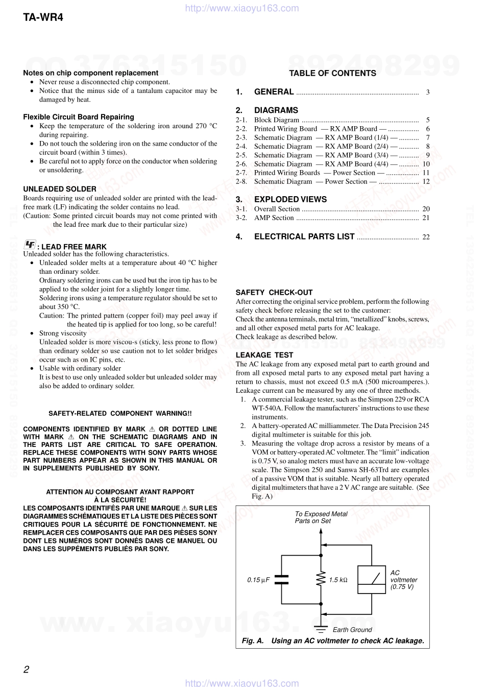 索尼SONY TA-WR4电路图.pdf_第2页