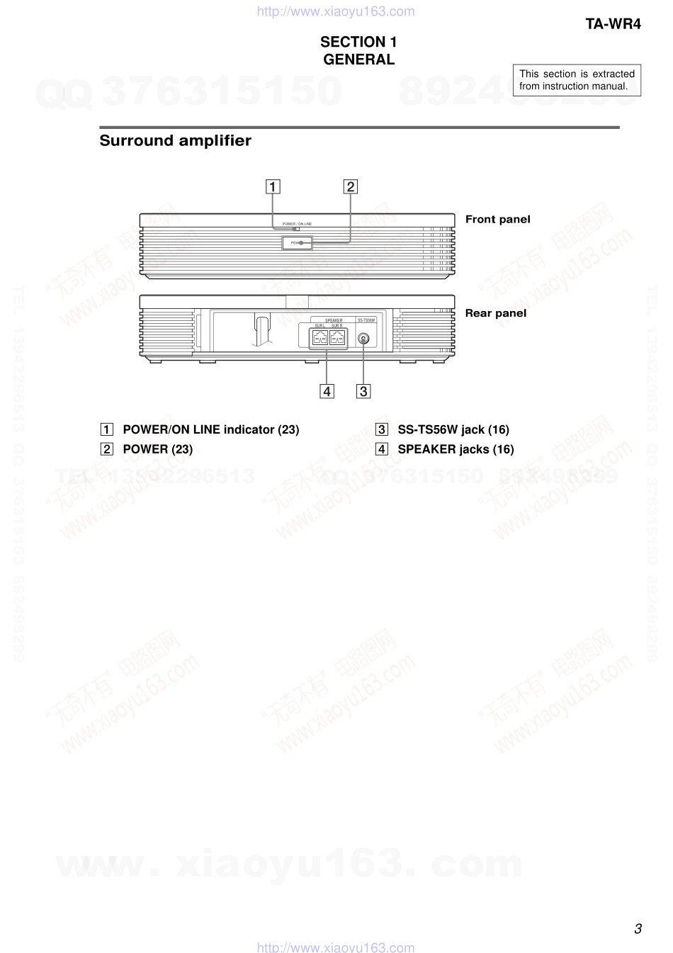 索尼SONY TA-WR4电路图.pdf_第3页