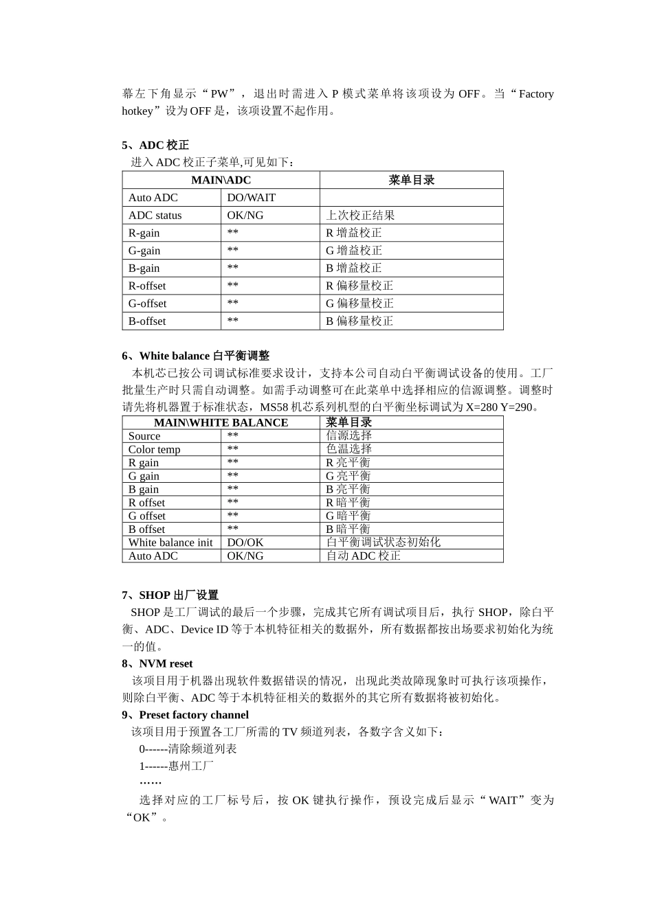 LCD MS58机芯维修手册_第五章 调试说明.doc_第2页