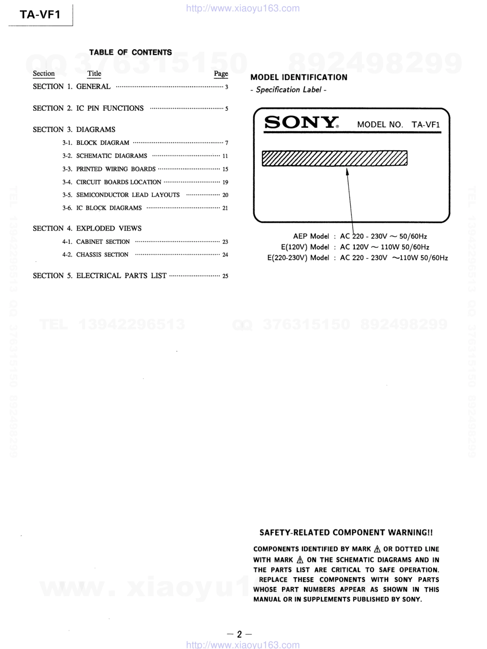 索尼SONY TA-VF1电路图.pdf_第2页