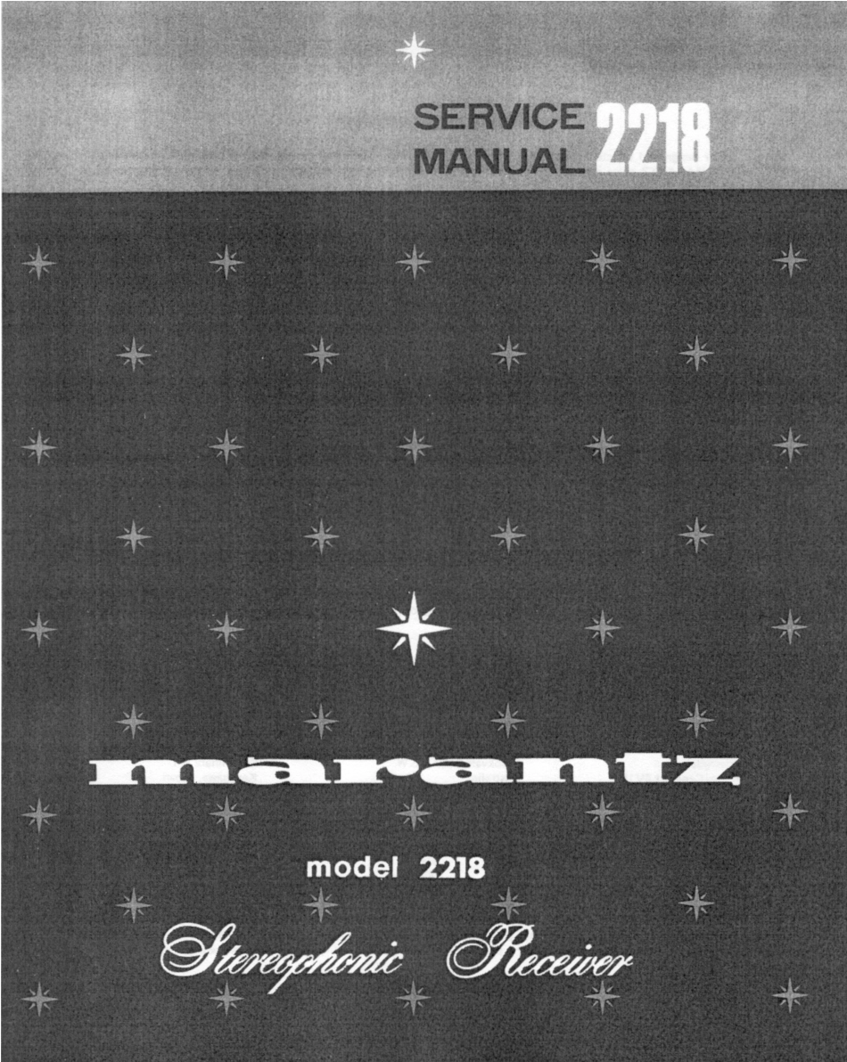 马兰士MARANTZ 2218音响电路图.pdf_第1页