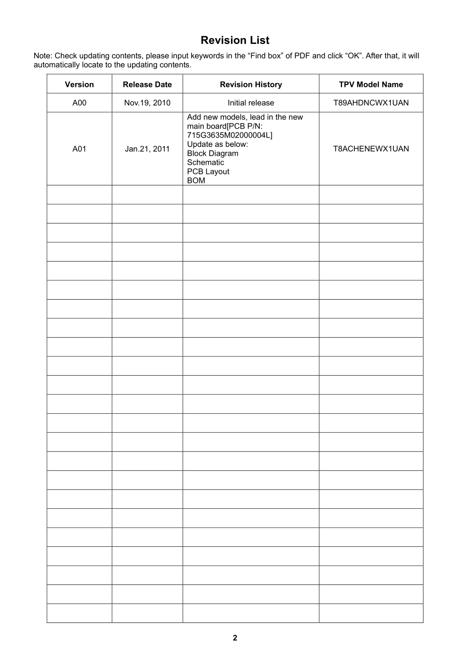 AOC冠捷819Swa液晶显示器维修手册_819Swa.pdf_第2页