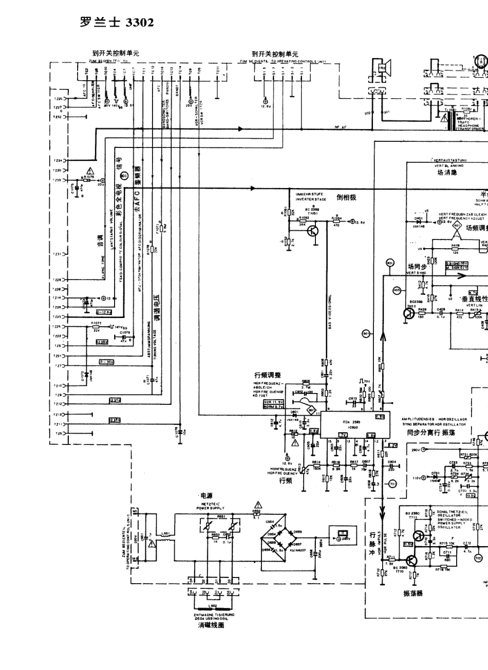 罗兰士3302电视机电路原理图_罗兰士  3302(01).pdf_第1页