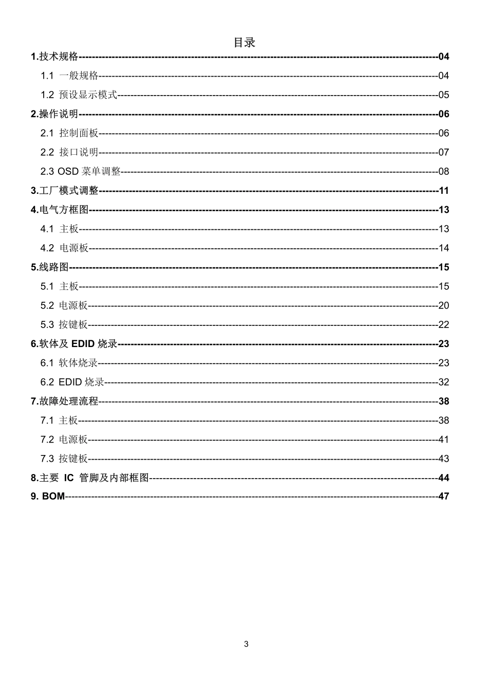 AOC M2752V液晶显示器维修手册_AOC_M2752V.pdf_第3页