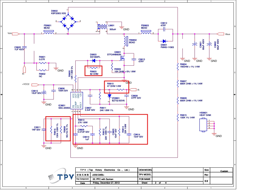 乐视X50 AIR 715G6748-P0B-000-0020-FHD电源板电路图.pdf_第2页