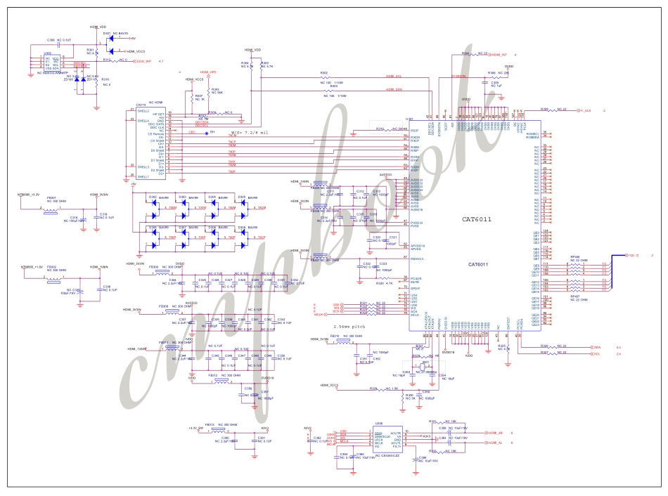 AOC L197A31液晶电视电路原理图_（五）HDMI电路.pdf_第1页