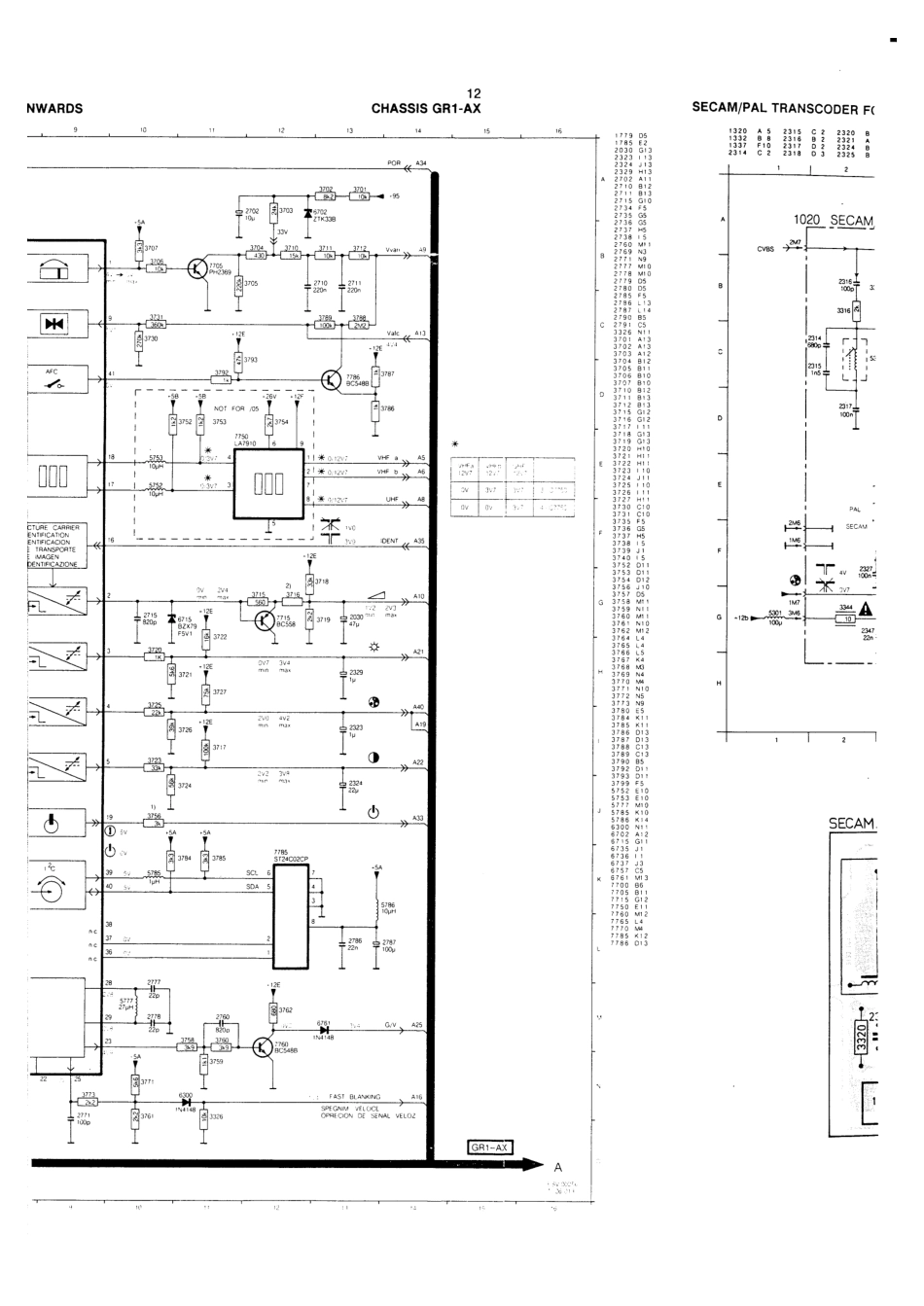 飞利浦GR1-AX彩电原理图_飞利浦GR1-AX.pdf_第3页