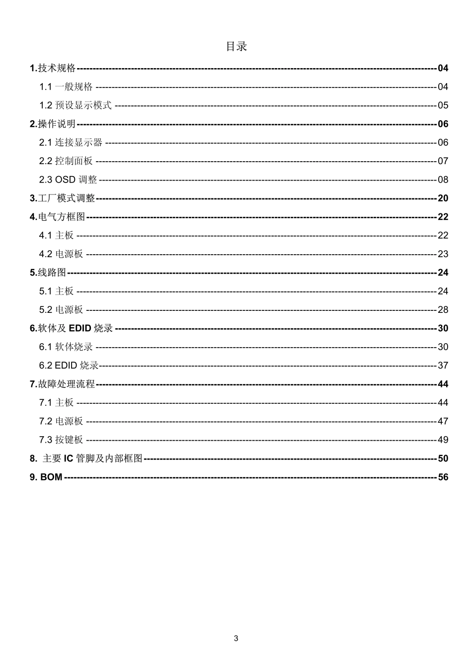 AOC i2240Vwe液晶显示器维修手册.pdf_第3页