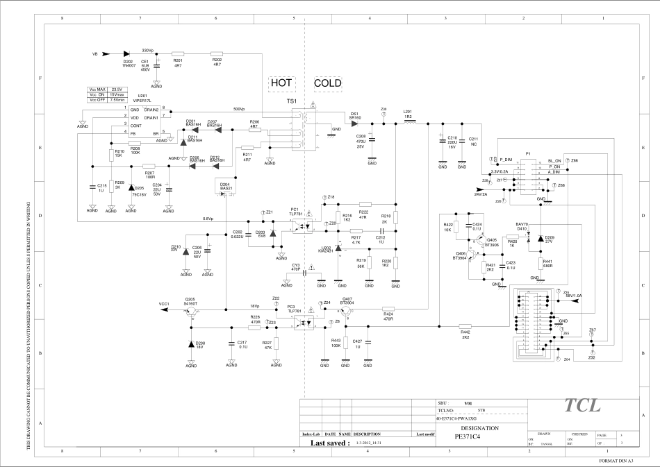 乐华48L20液晶电视（01-E371C4-PWH电源板）电路原理图.pdf_第3页