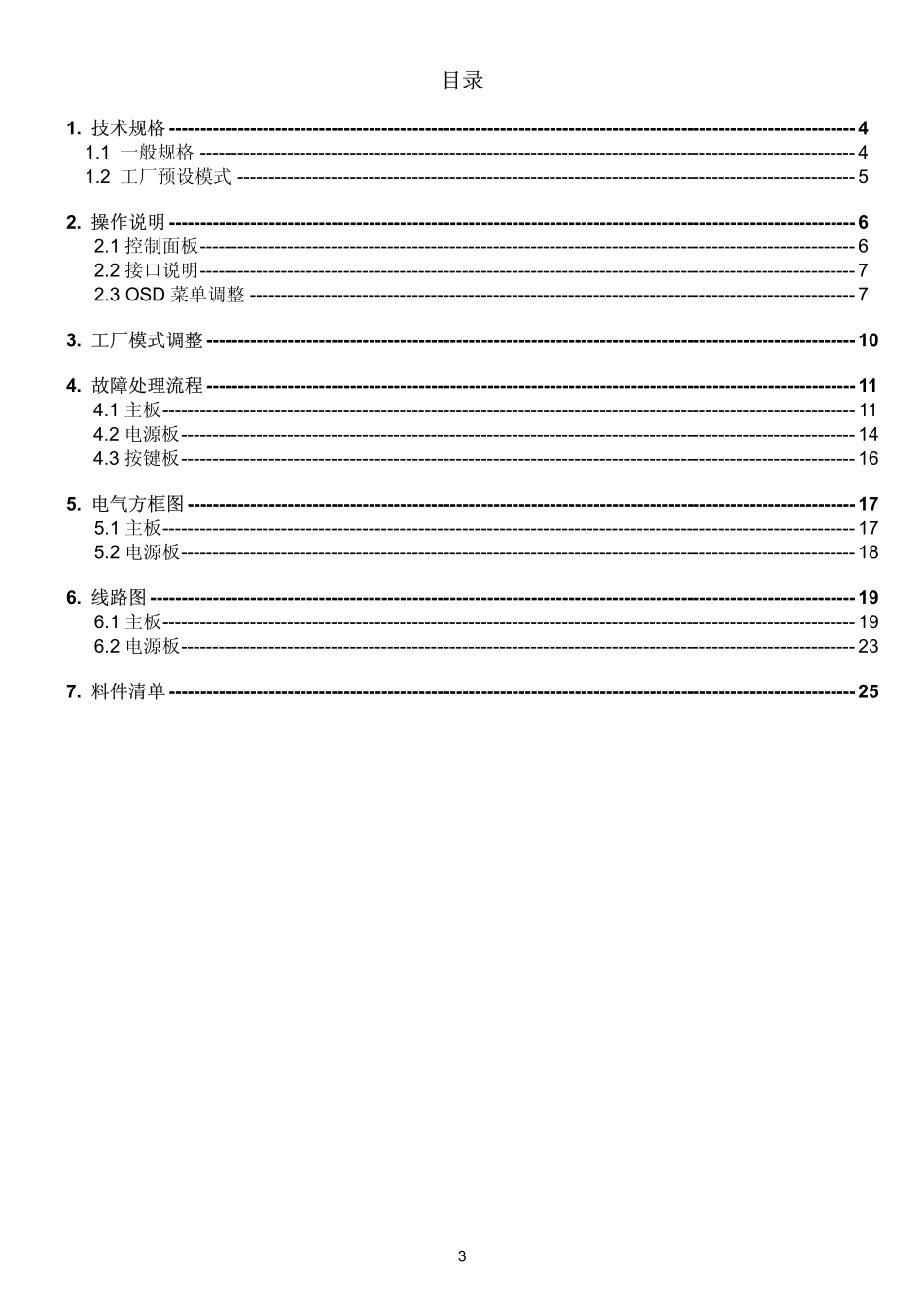 AOC F22s液晶显示器维修手册_AOC F22s.pdf_第3页