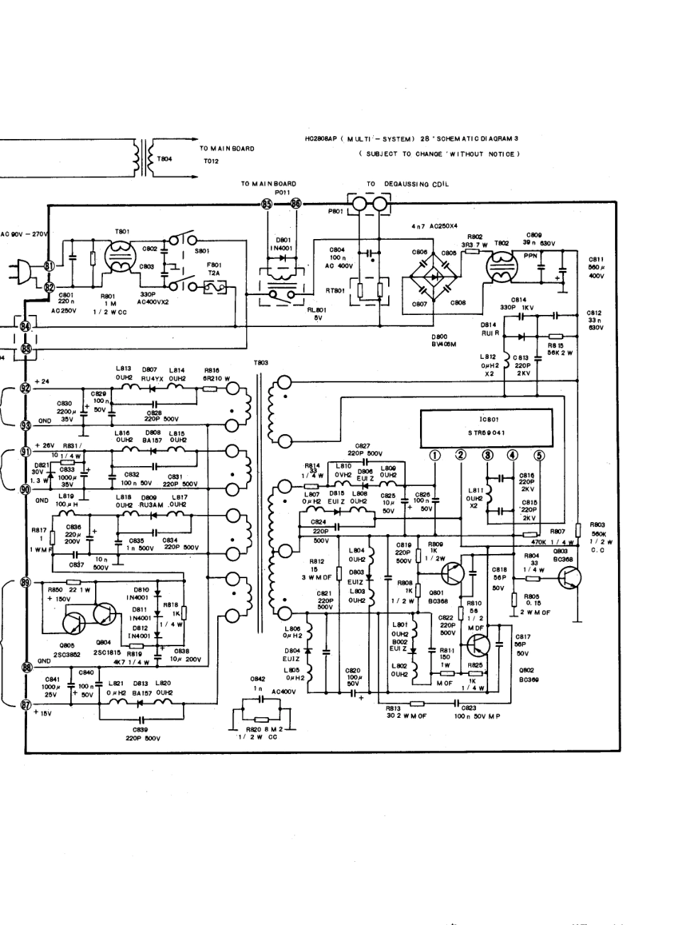 快乐HC-2808电视机电路原理图_快乐  HC-2808、HC-2808R、HC-2808AR(04).pdf_第1页