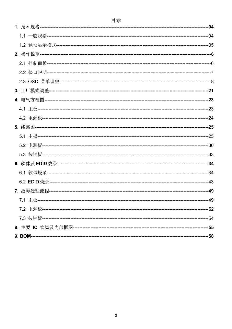 AOC E2752V液晶显示器维修手册.pdf_第3页