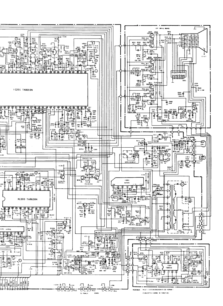 快乐HC-2808R电视机电路原理图_快乐  HC-2808、HC-2808R、HC-2808AR(02).pdf_第1页