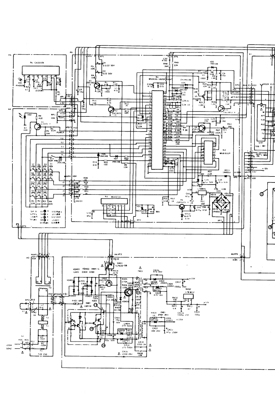 孔雀KQ54-38电视机电路原理图_孔雀  KQ54-38(01).pdf_第1页