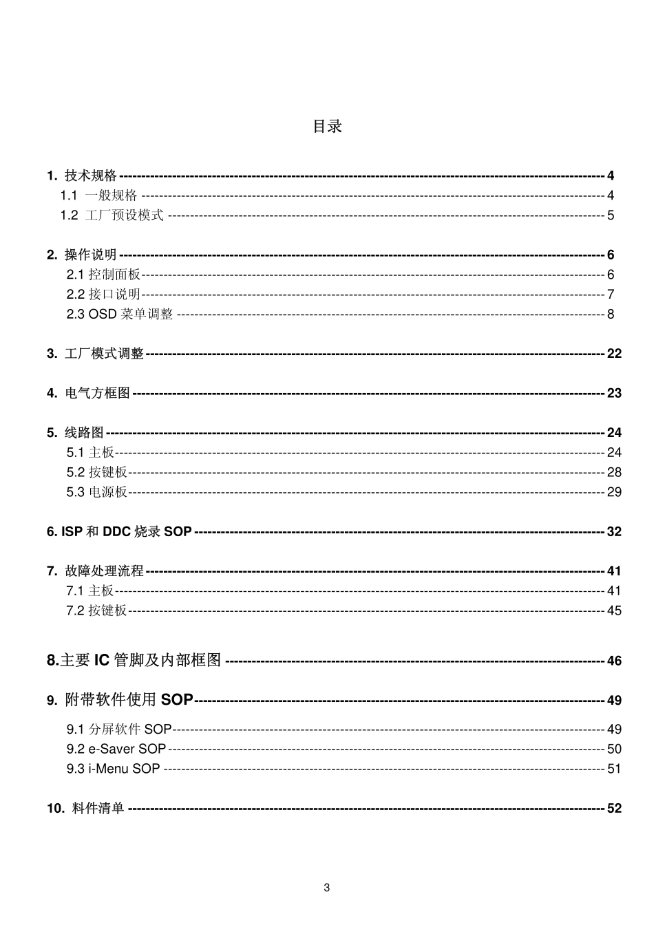 AOC E2260SWN液晶显示器维修手册_AOC_E2260SWN.pdf_第3页