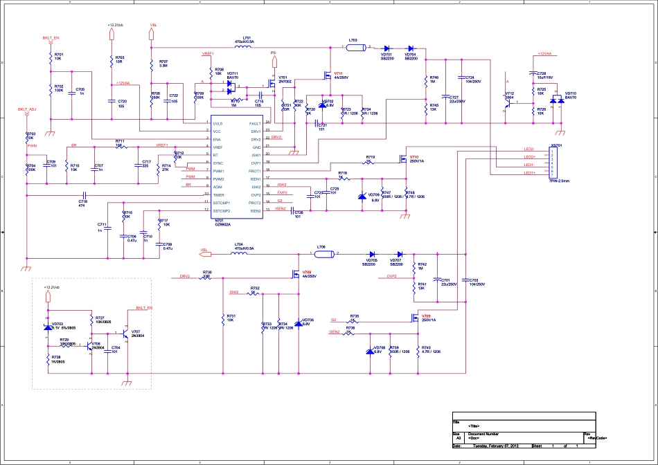 康佳液晶电视LED40F-2200NE（35016895板）电源电路图.pdf_第3页