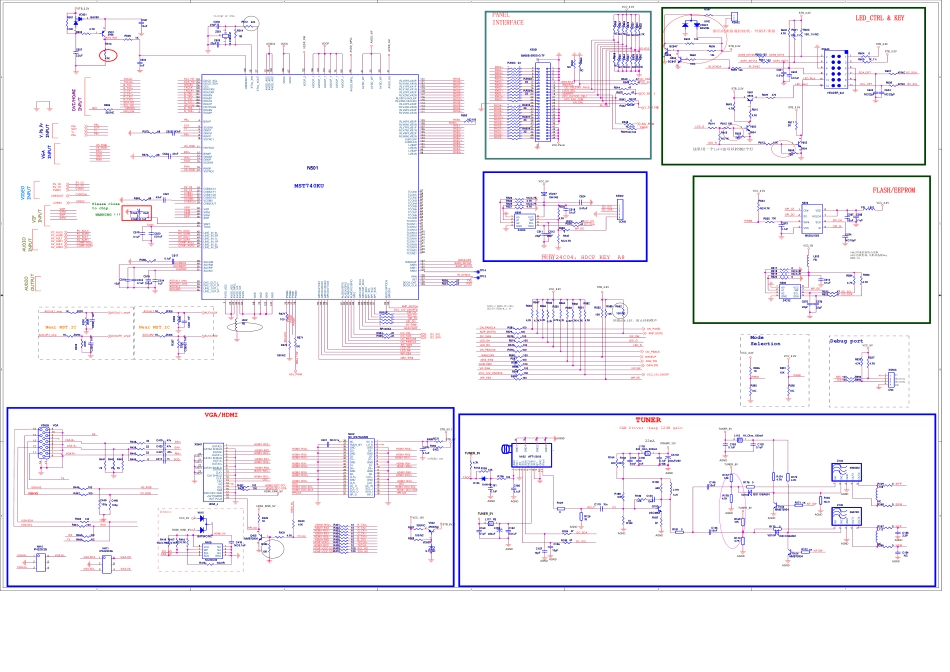 康佳液晶电视35014900板（MST740机芯）电路原理图.pdf_第2页