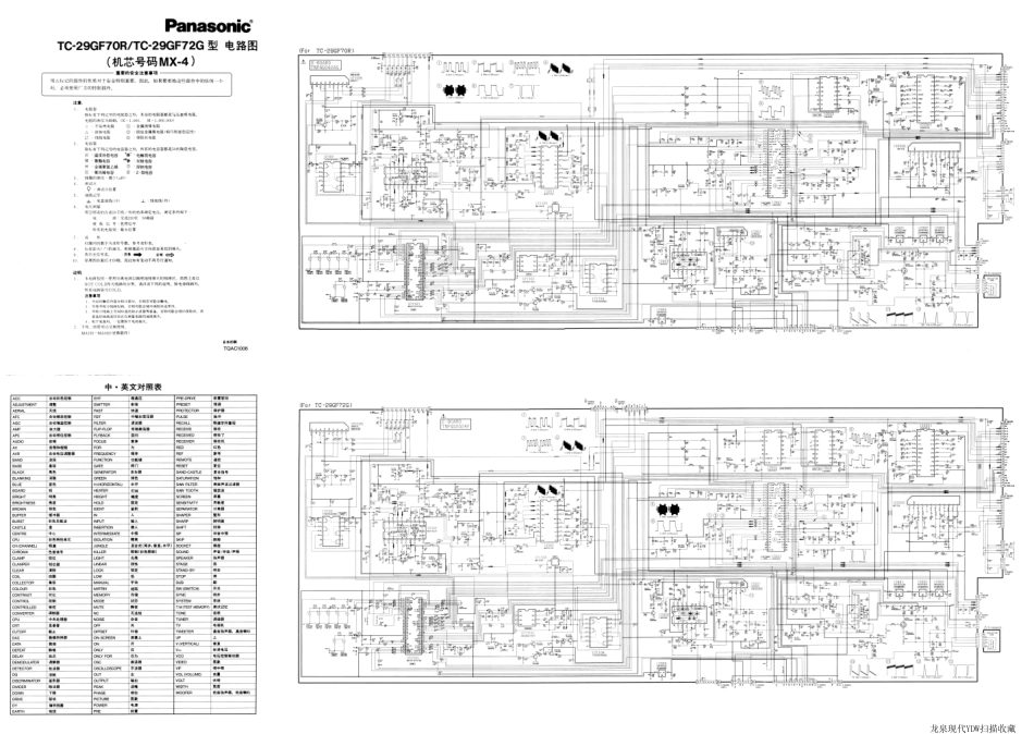 松下TC-29GF70R彩电原理图_松下TC-29GF70R.pdf_第1页