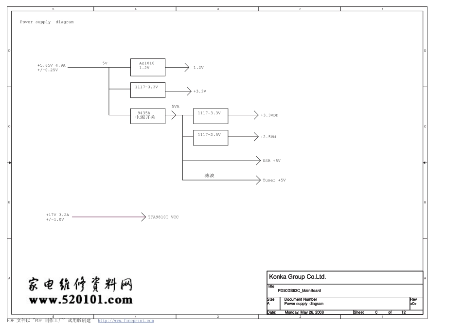 康佳液晶电视35012537板PD42DS63电路原理图.pdf_第1页