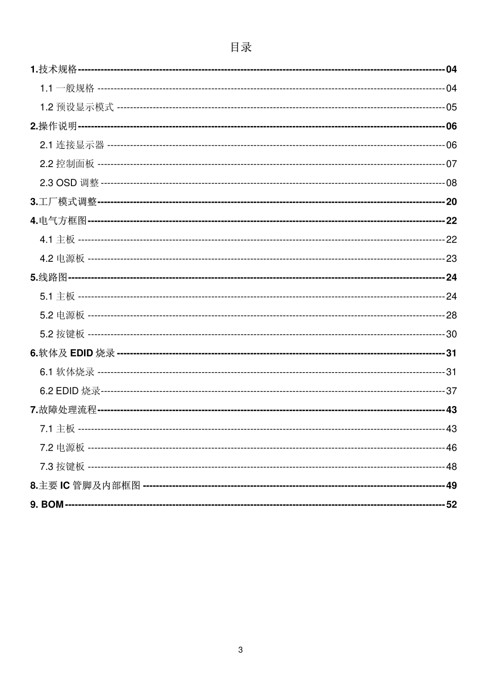 AOC e941S+液晶显示器维修手册_AOC_e941S+.pdf_第3页