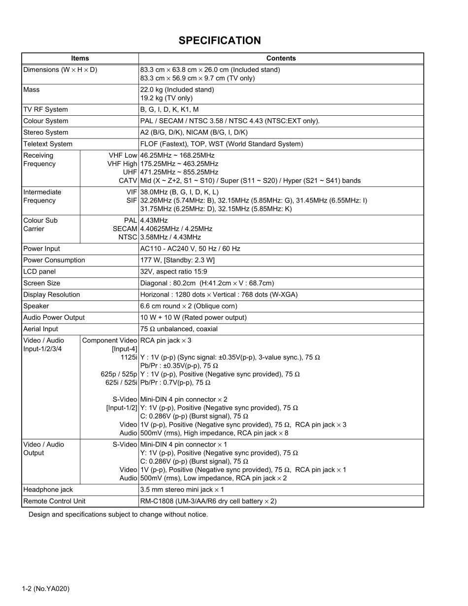 JVC LT-Z32S2液晶电视维修手册_JVC LT-Z32S2.pdf_第3页