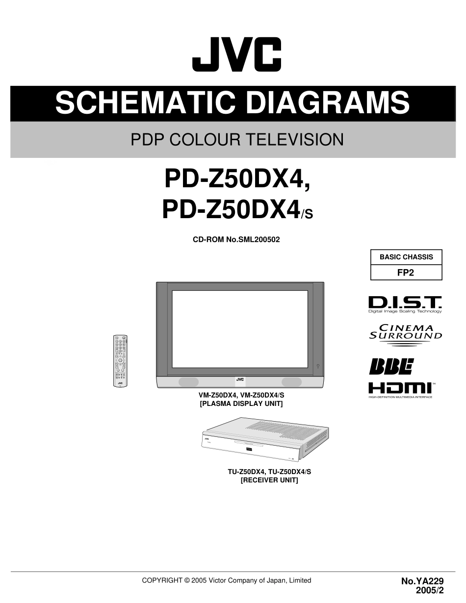 JVC PD-Z50DX4等离子电视维修手册和图纸_JVC PD-Z50DX4等离子.pdf_第1页