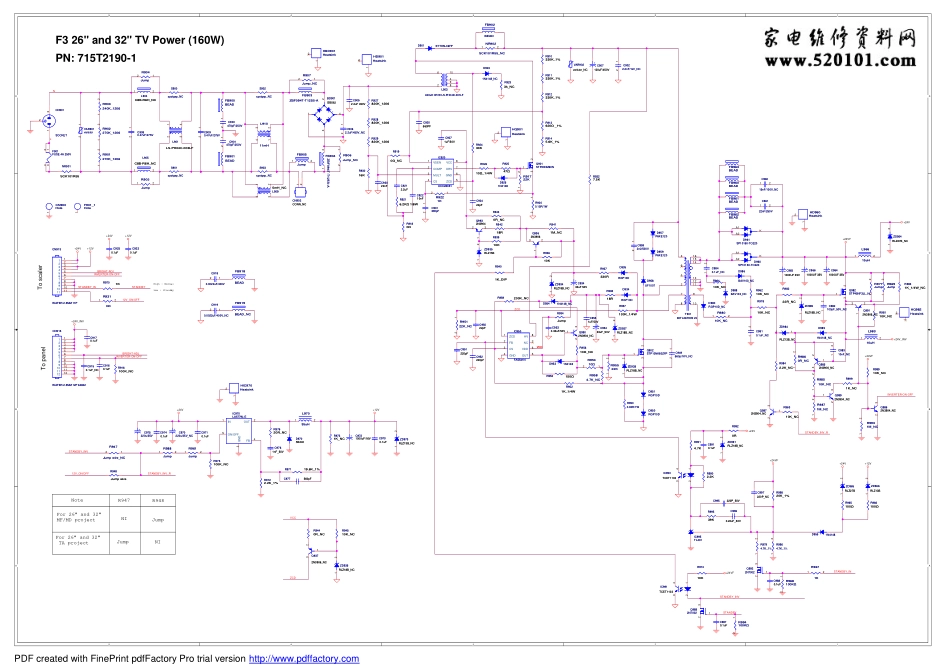 飞利浦彩电715T2190-1电源板电路原理图.pdf_第1页