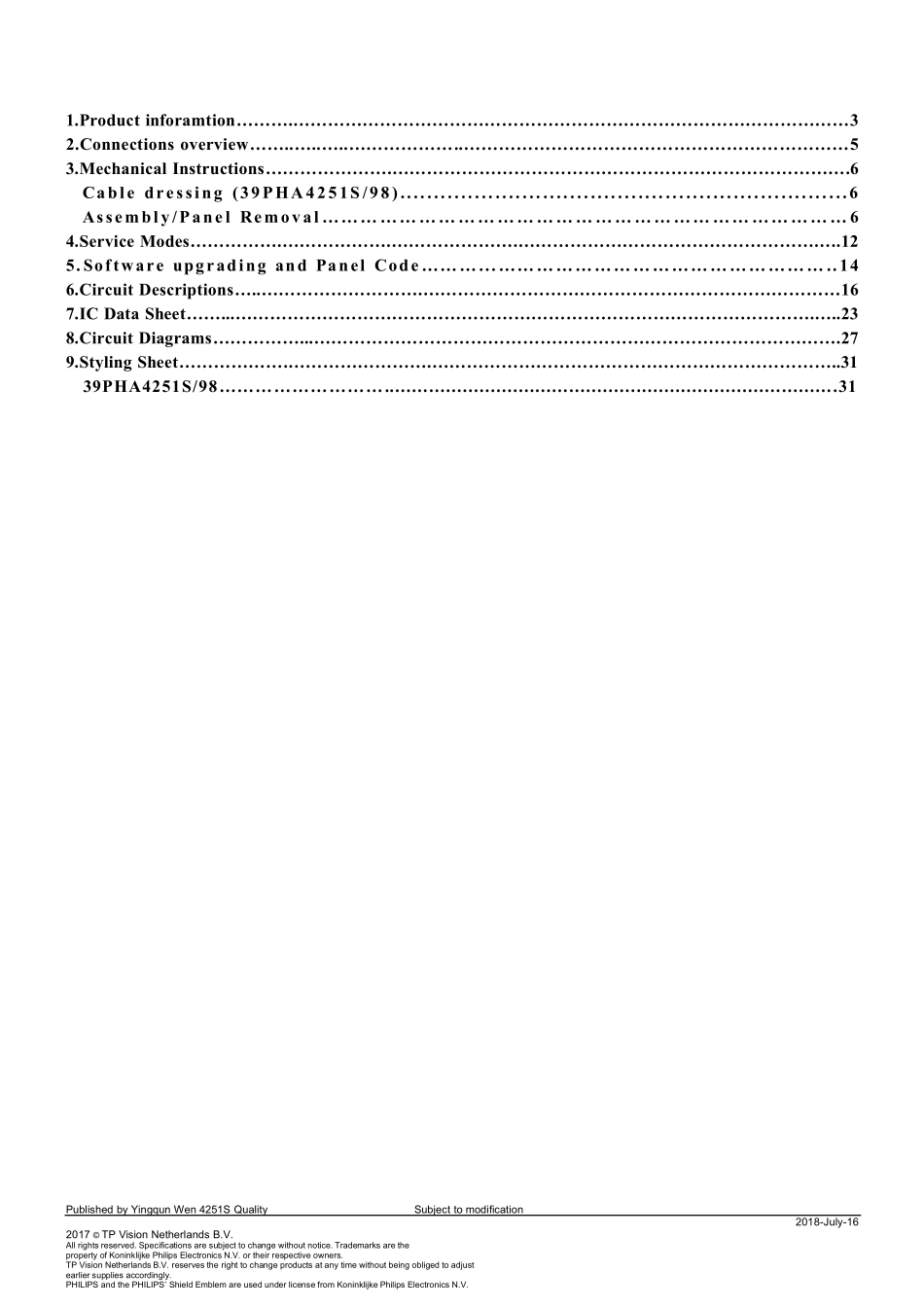 飞利浦V59-T4C2（39K1）机芯维修手册.pdf_第2页