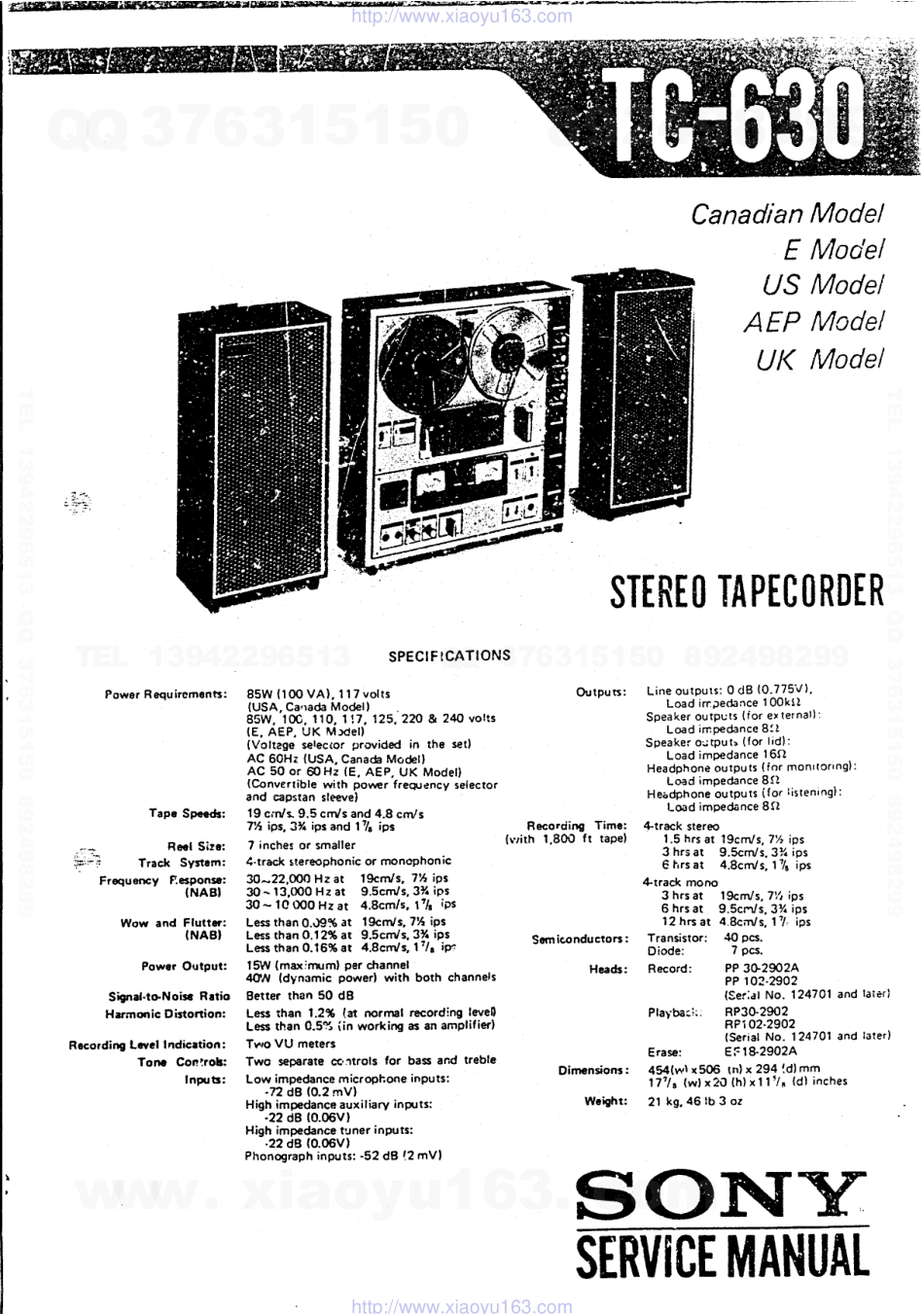 索尼SONY TC-630电路图.pdf_第2页