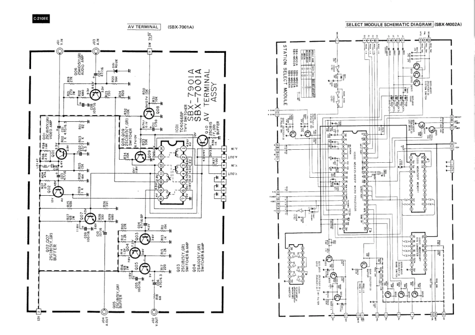 JVC C-210EE彩电电路原理图.pdf_第1页