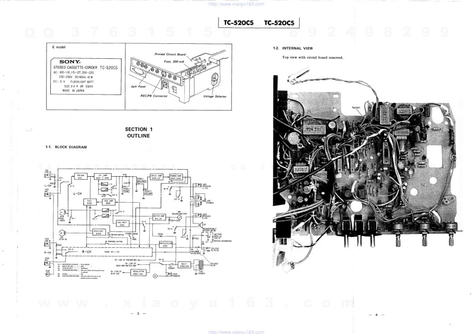 索尼SONY TC-520CS电路图.pdf_第3页