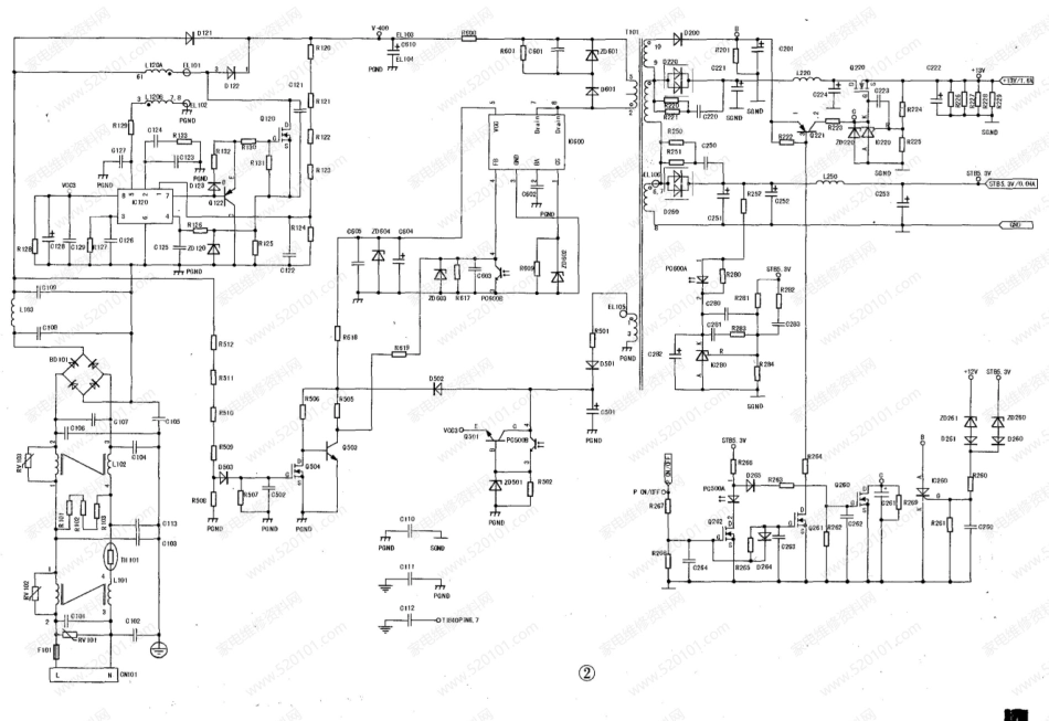 FSP107-2PS01二合一电源板电路原理图.pdf_第2页