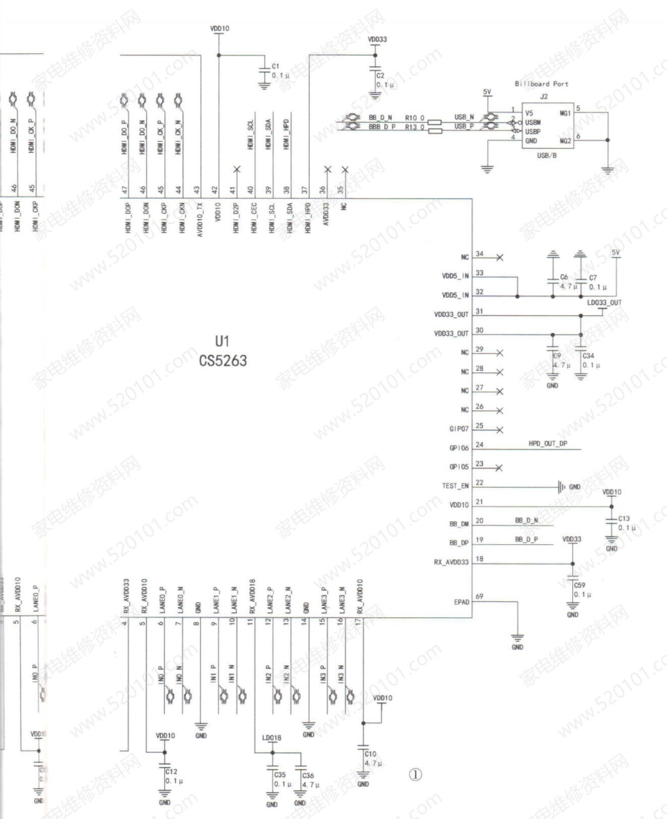 DP1.4转HDMI2.0模块电路原理图.pdf_第2页