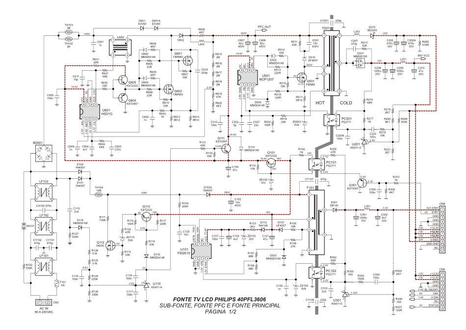 飞利浦PLHC-P981A电源板电路图.pdf_第1页