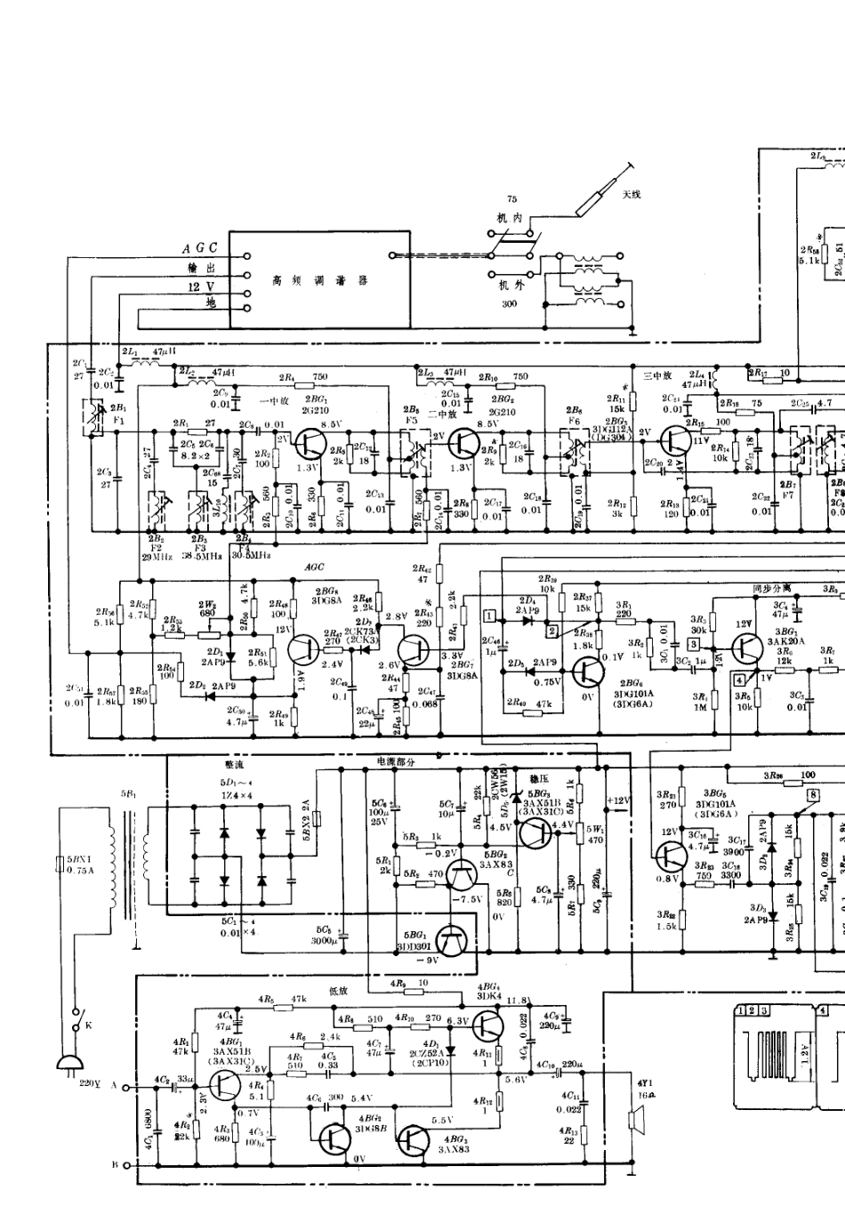 青松1202电视电路原理图_青松  1202(01).pdf_第1页