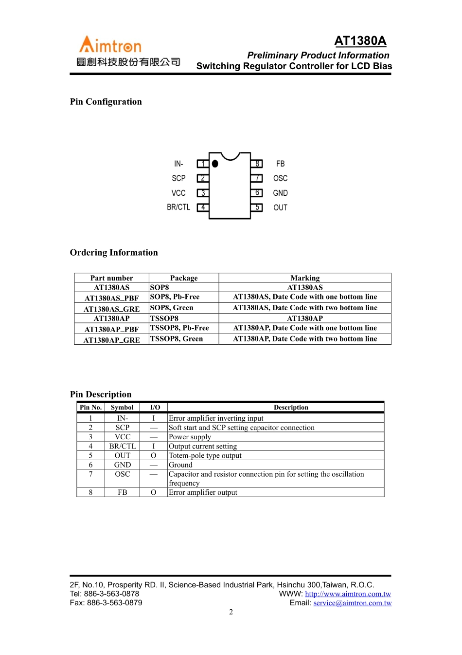 奇美V315B1-L01屏IC资料_AT1380AP资料.pdf_第2页