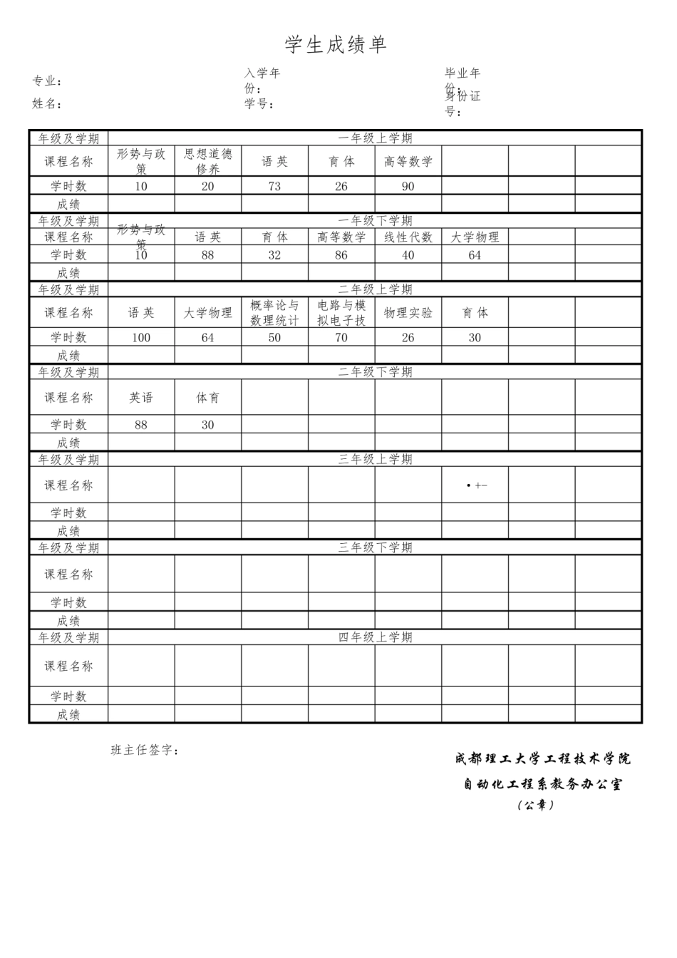 毕业生成绩单格式.pdf_第1页