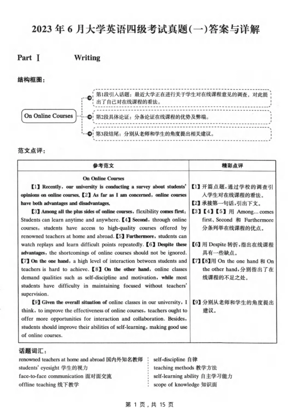 2023.06大学英语四级真题解析01.pdf_第1页