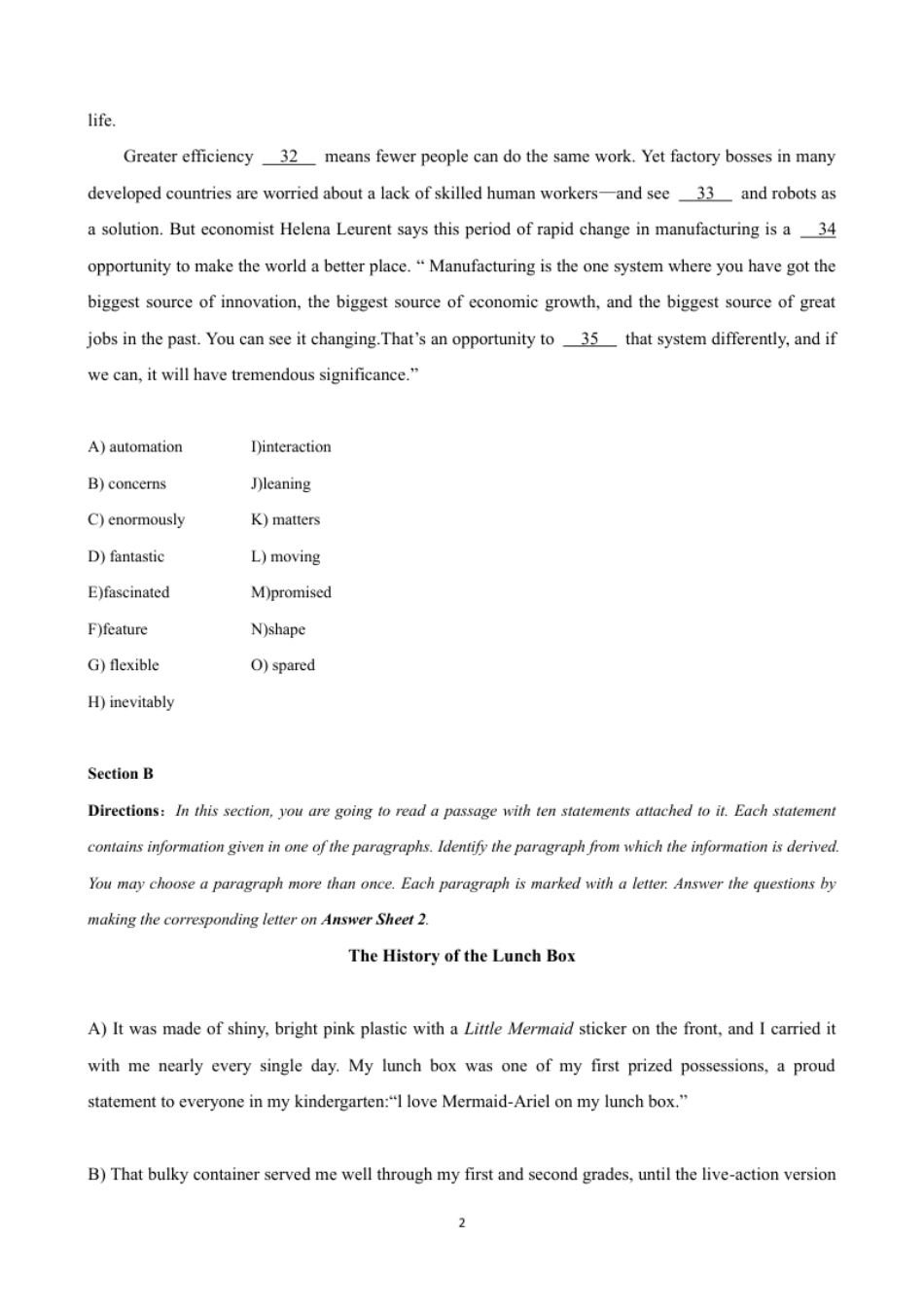 2020.12大学英语四级_真题_03.pdf_第2页