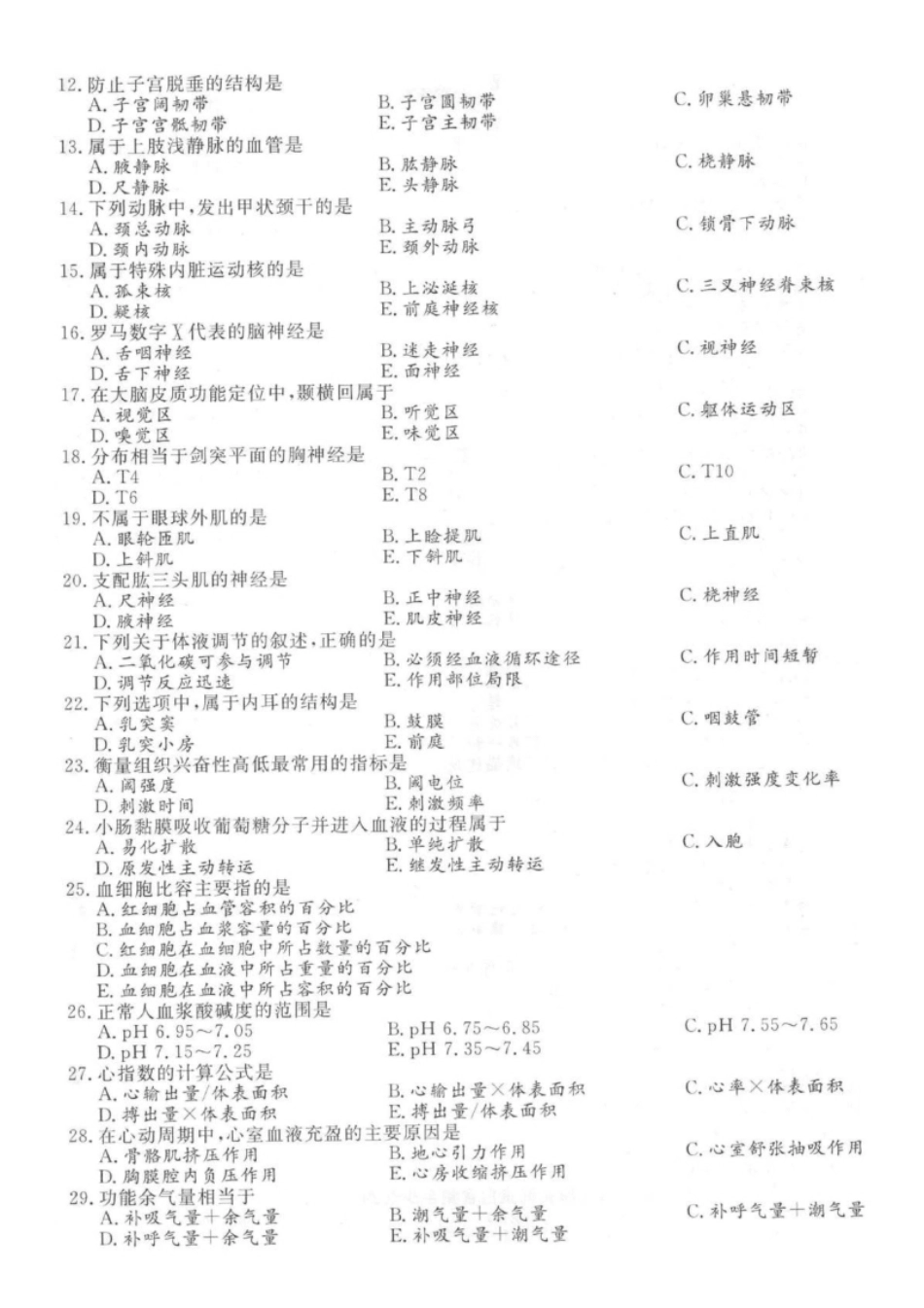 2015年专升本医学综合考试试题及答案详解(a版本)-已压缩.pdf_第2页