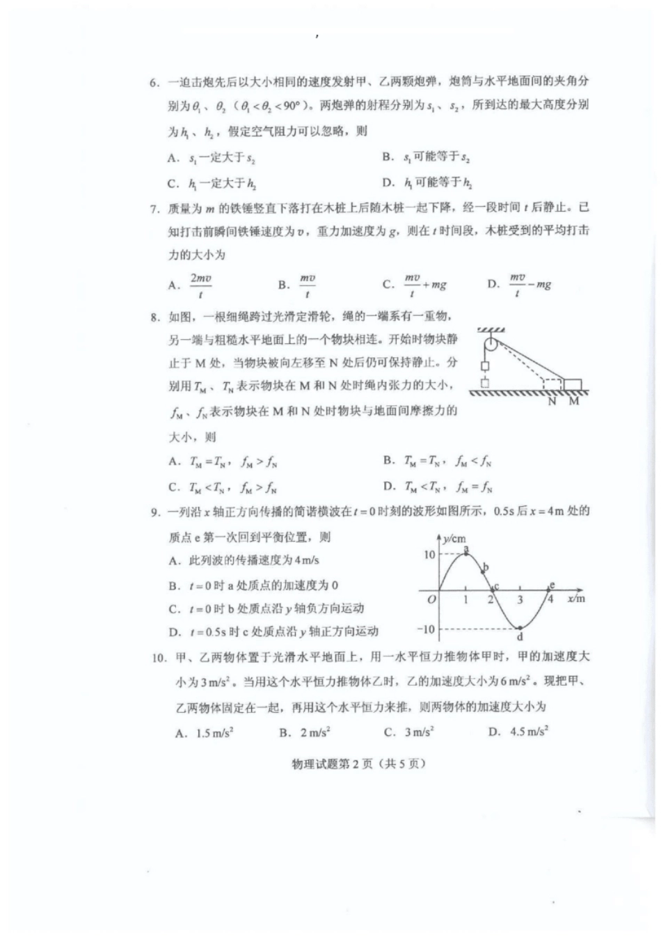 2021年全国联考物理真题.pdf_第2页