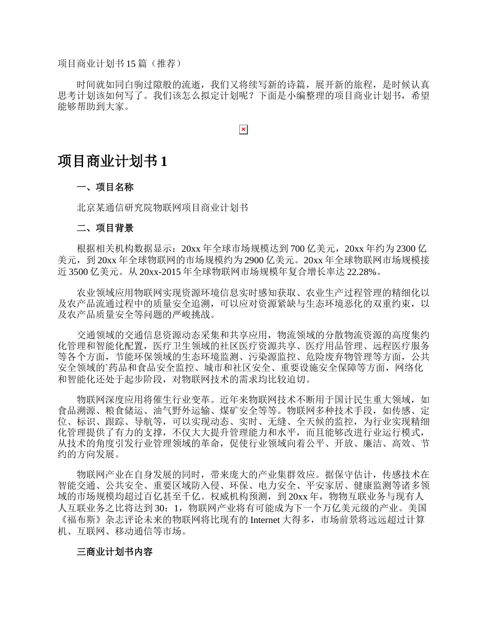 项目商业计划书.docx_第1页