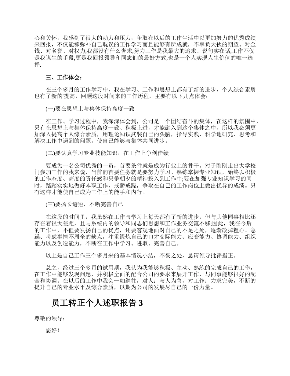 员工转正个人述职报告.docx_第3页