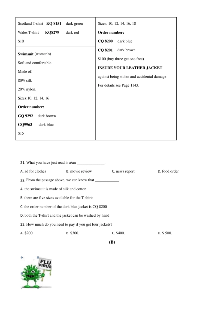 精品解析：浙江省宁波市2020年中考英语试题（原卷版）.pdf_第3页