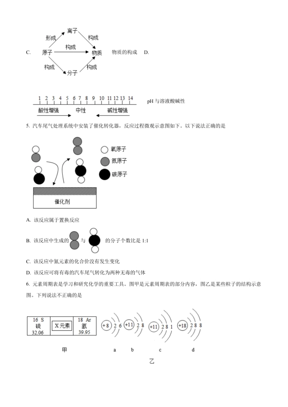 精品解析：2022年内蒙古呼和浩特市中考化学真题（原卷版）.pdf_第2页