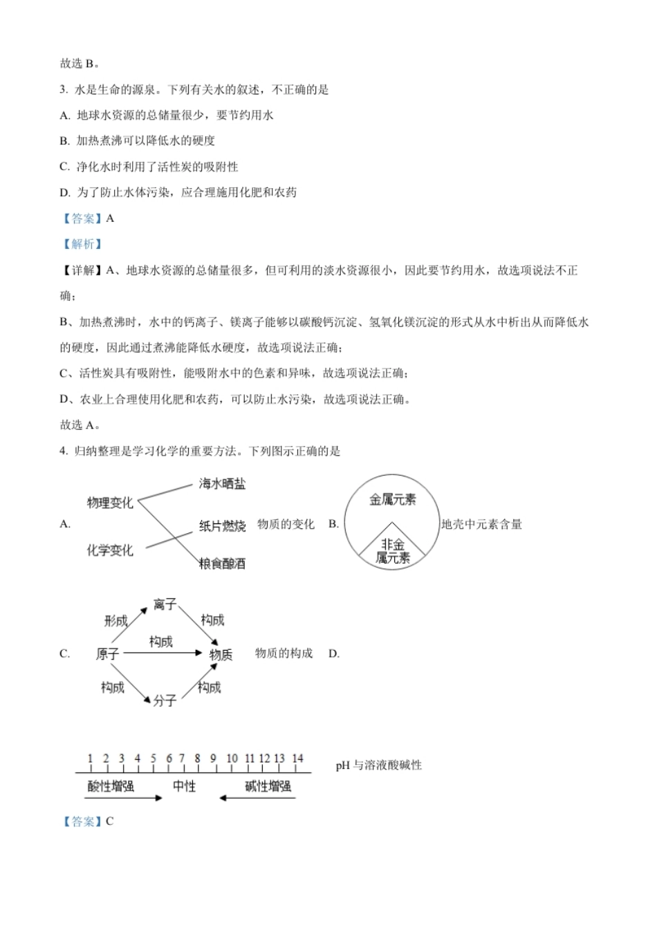 精品解析：2022年内蒙古呼和浩特市中考化学真题（解析版）.pdf_第2页