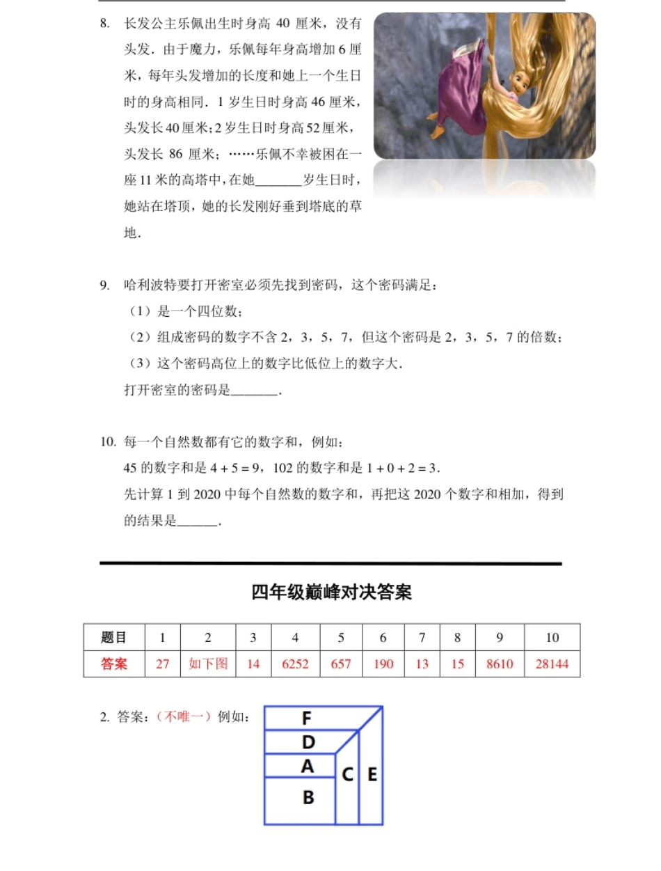 2020希望数学巅峰对决四年级.pdf_第3页